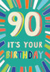 Picture of 90 ITS YOUR BIRTHDAY  CARD
